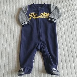 Carters Terry Footed Rookie One Piece